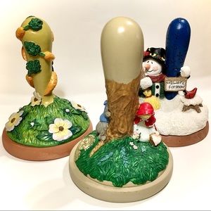 3 COOKIE STAMPS / BROWN BAG & TERRACOTTA IMPERFECT